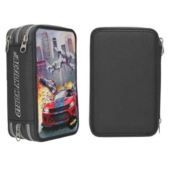 Action World Trousse 3 niveaux avec LED