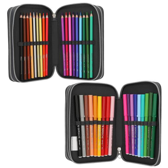 Action World Trousse 3 niveaux avec LED