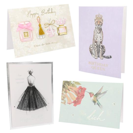 Lovely Diamonds Klappkarten  Classic