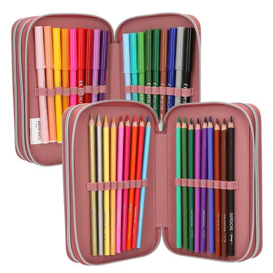 TOPModel Triple Pencil Case DOTS