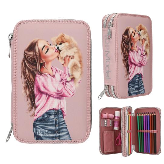 TOPModel Double Pencil Case DOTS