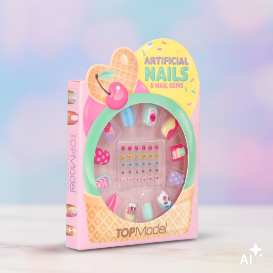 TOPModel Kunstnägel und Dekosteine Set CANDY GLAM