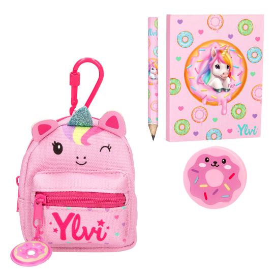 Ylvi Einhorn Rucksack mit Schreibset 