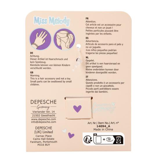 Miss Melody Bracelet cheveux pierres