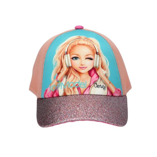 TOPModel Casquette imprimée à paillettes MUSIC