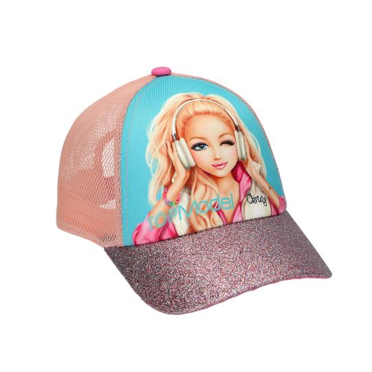 TOPModel Casquette imprimée à paillettes MUSIC