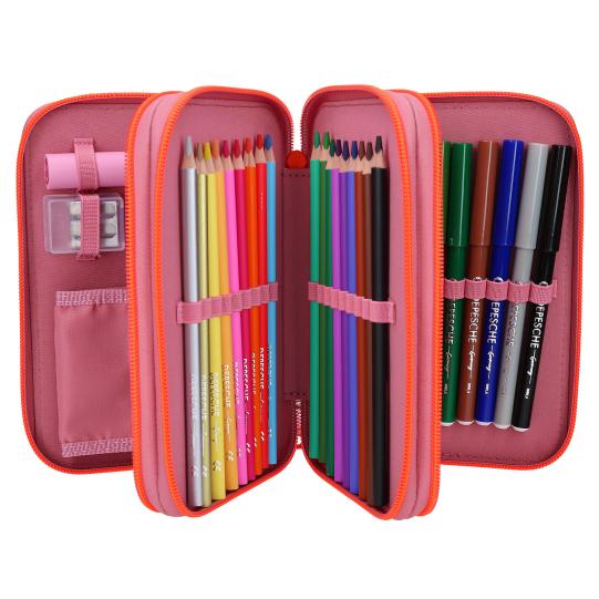 TOPModel 3-vaks etui met pins 2.0