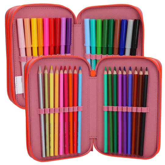 TOPModel 3-vaks etui met pins 2.0
