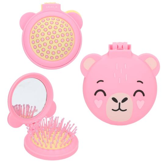 TOPModel Klapphaarbürste mit Spiegel CANDY GLAM