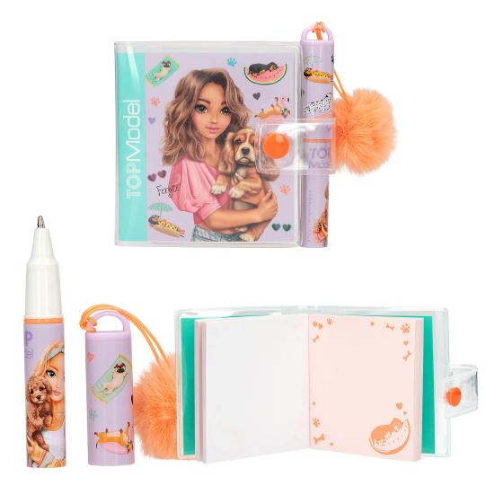 TOPModel mini bloc de notas con bolígrafoSUNNY DOG