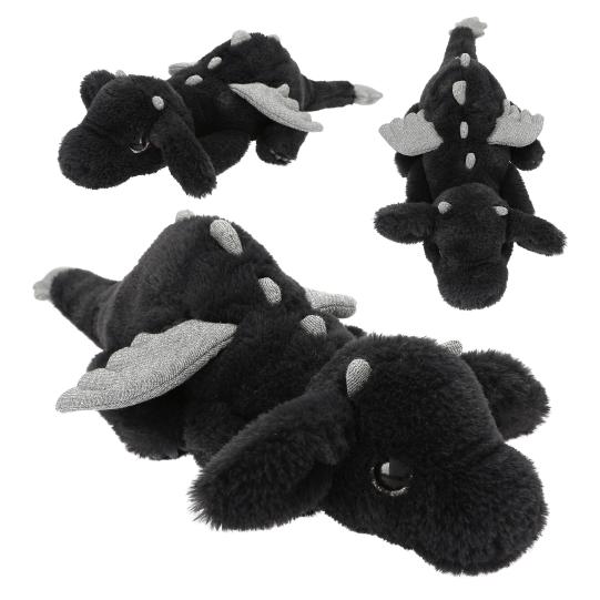 SNUKIS dragón de peluche negro