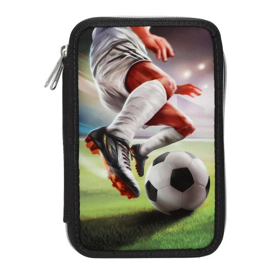Action Word Double Pencil Case Football
