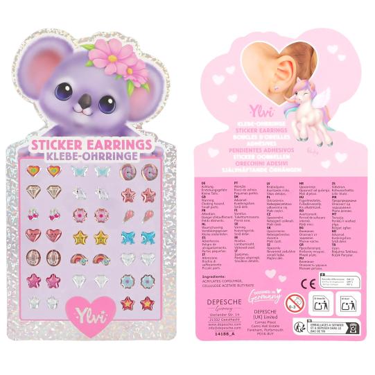 Ylvi boucles d'oreilles adhésives