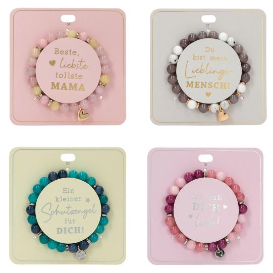 Perlenarmbänder im Display