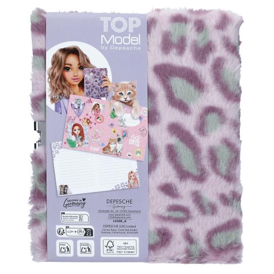 TOPModel COSY CAT Diario con candado lila