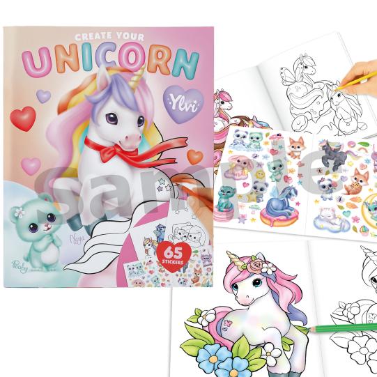 Ylvi Create Your Unicorn Colouring Book