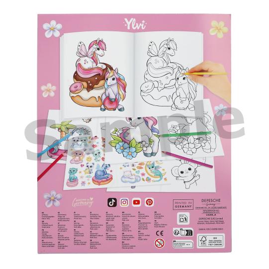 Ylvi Create Your Unicorn Colouring Book