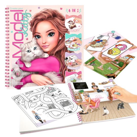 Album à colorier Create Your  TOPModel Kitty