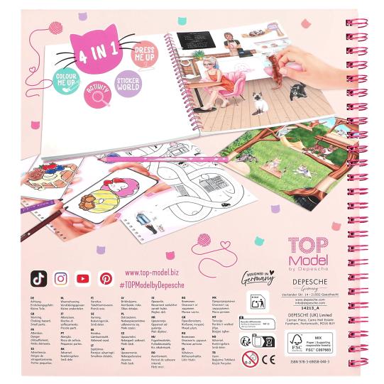 Album à colorier Create Your  TOPModel Kitty