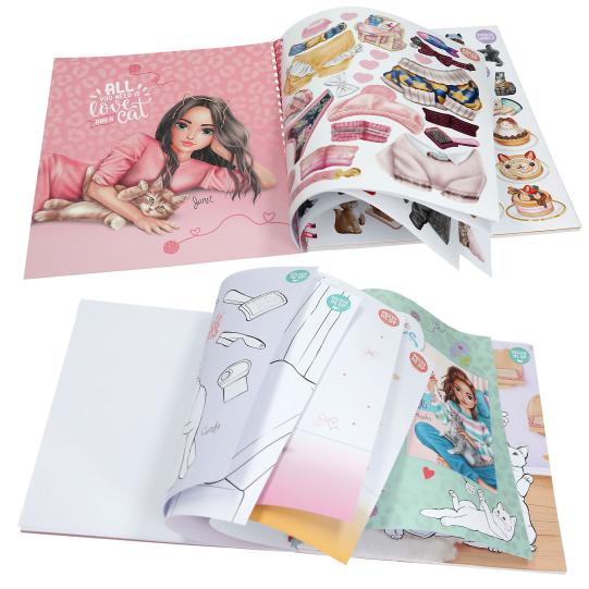 Album à colorier Create Your  TOPModel Kitty