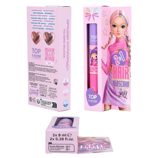 TOPModel Mascara pour cheveux 2 en 1 KPOP