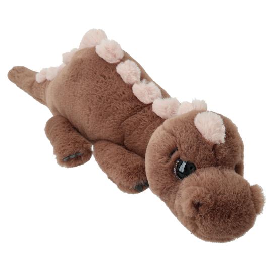 Dino World Plush Dino Lying Brown 50 cm