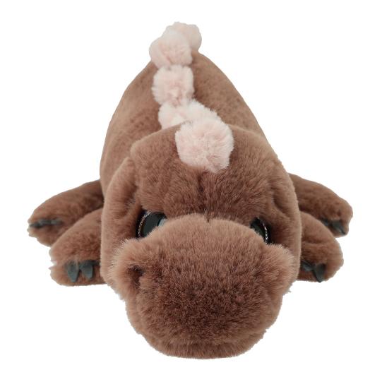 Dino World Plush Dino Lying Brown 50 cm