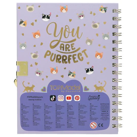 TOPModel Diary With Padlock And Bracelet