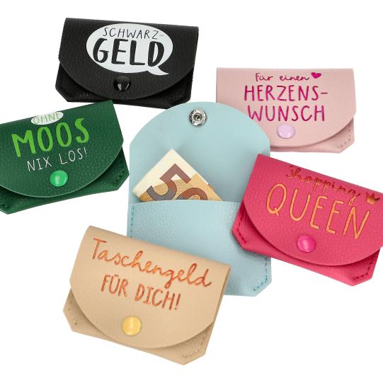 WUNSCHERFÜLLER Geldtäschchen aus Kunstleder
