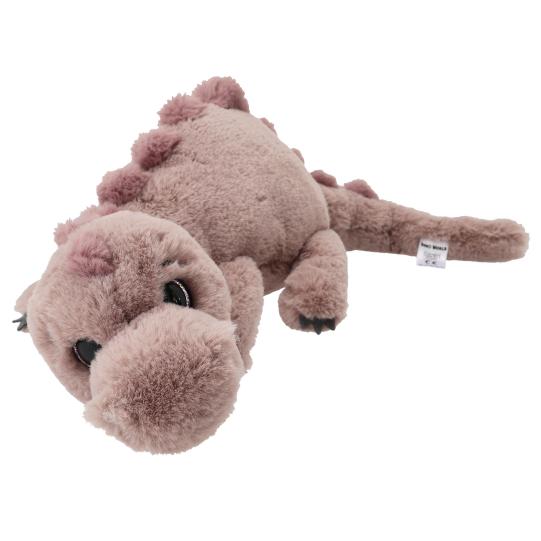 Dino World Plush Dino Lying Light Brown 50 cm
