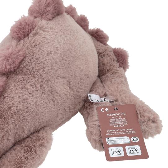 Dino World Plush Dino Lying Light Brown 50 cm