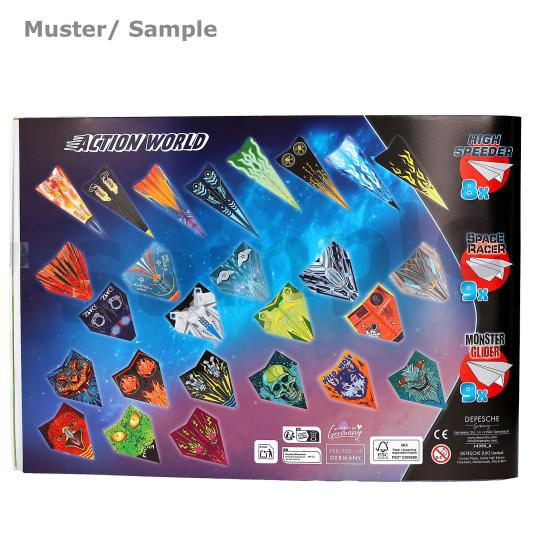 Action World Livre d'avions en papier Speed Glider