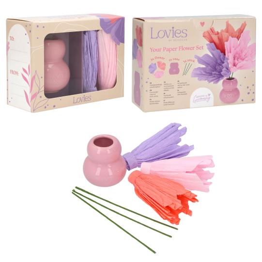 LOVIES Vase With Blossoms Set