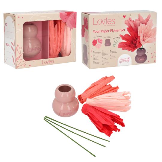 LOVIES Vase With Blossoms Set