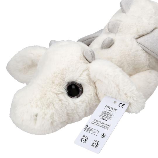 SNUKIS Plüschdrache weiß 65 cm
