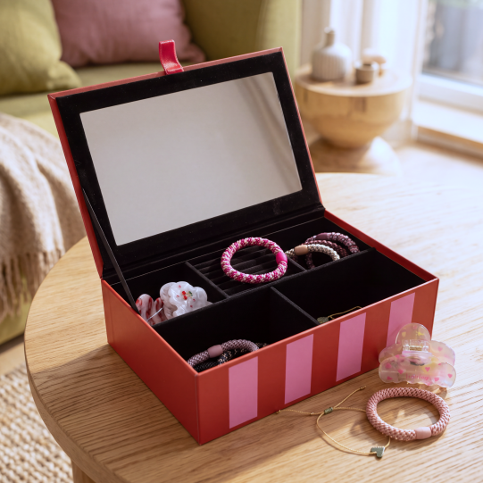 LOVIES Schmuckbox Motiv 1 mit  Streifen