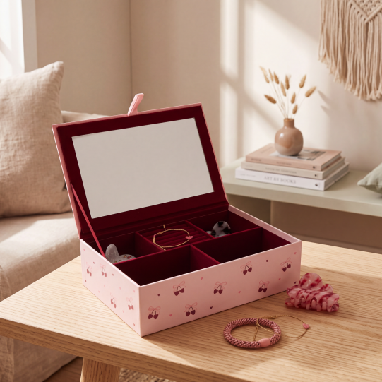 LOVIES Schmuckbox Motiv 3 mit  Kirschen