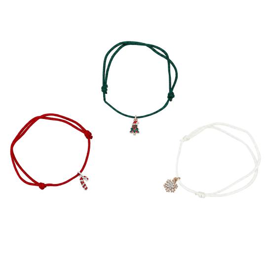 Weihnachtliches Armband mit kleinem Anhänger