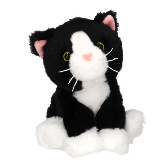 TOPModel gato de peluche blanco y negro Mochi 16 cm