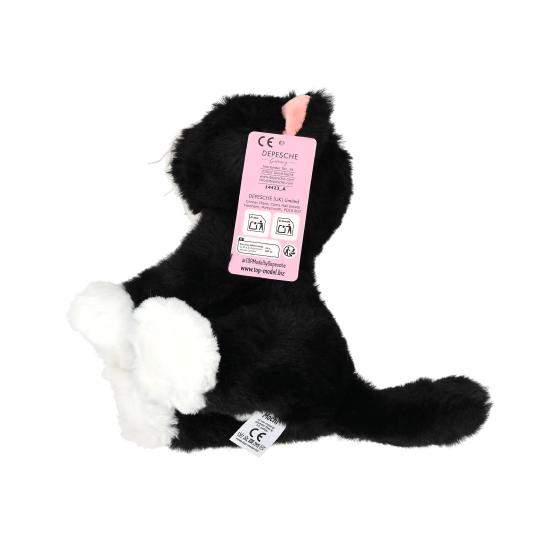TOPModel gato de peluche blanco y negro Mochi 16 cm
