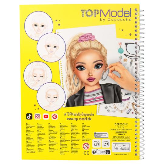 TOPModel Make up Colouring Book