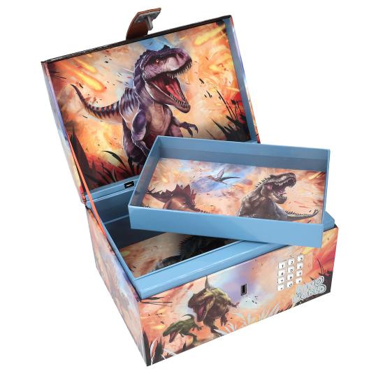 Dino World Coffre à trésor avec code, son et lumière