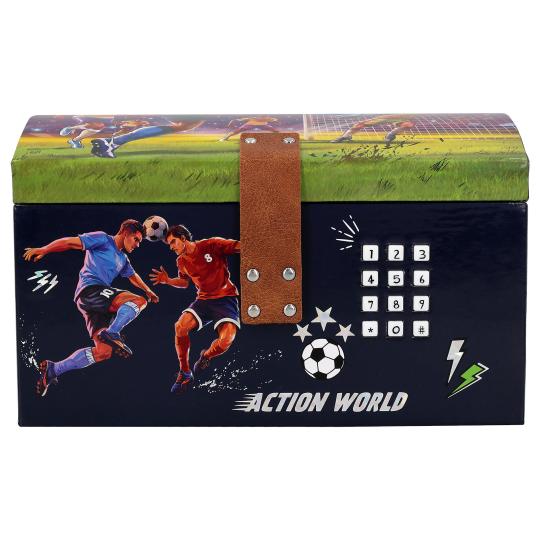 Action & Fun Schatztruhe mit Code, Sound und Licht Fussball 