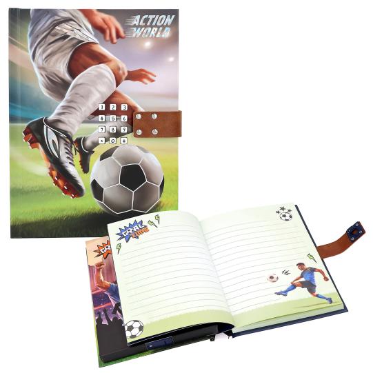 Action & Fun Journal intime football avec code et son