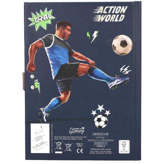 Action & Fun Journal intime football avec code et son