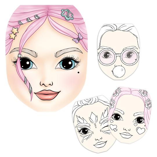 TOPModel Face Colouring Pad With Carrying Handle