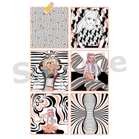 TOPModel Colouring Book Jills Magic Illusions