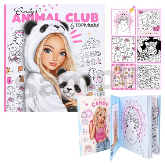 TOPModel Colouring Book Candys Animal Club