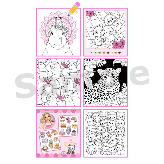 TOPModel Colouring Book Candys Animal Club