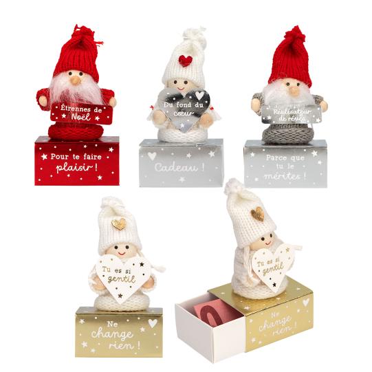 Ange de Noël sur boîte cadeau